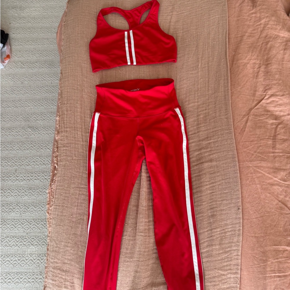 Old Navy Active Red Set